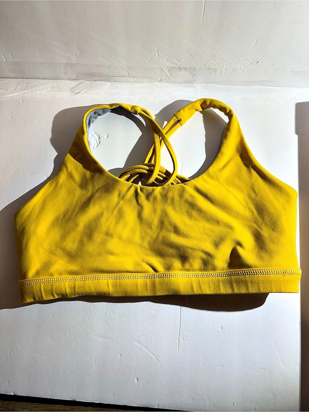 P.E Nation Yellow & Gray Sports Bra